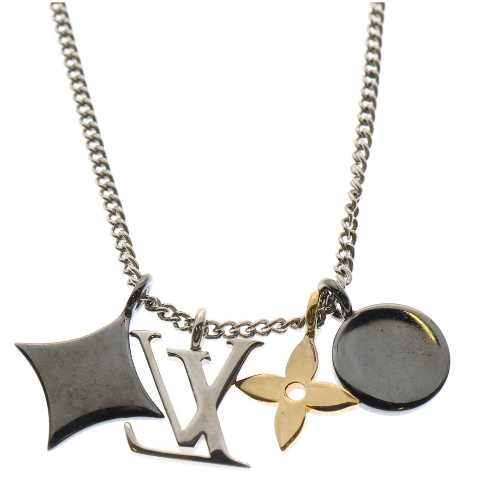LOUIS VUITTON(ルイヴィトン) インスティンクト ネックレス ペンダント シルバー×ゴールド M00521