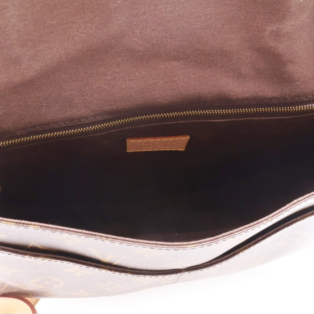 LOUIS VUITTON(ルイヴィトン) メニルモンタンPM モノグラム コーティングキャンバス レザー ショルダーバッグ ブラウン M40474 CT0154