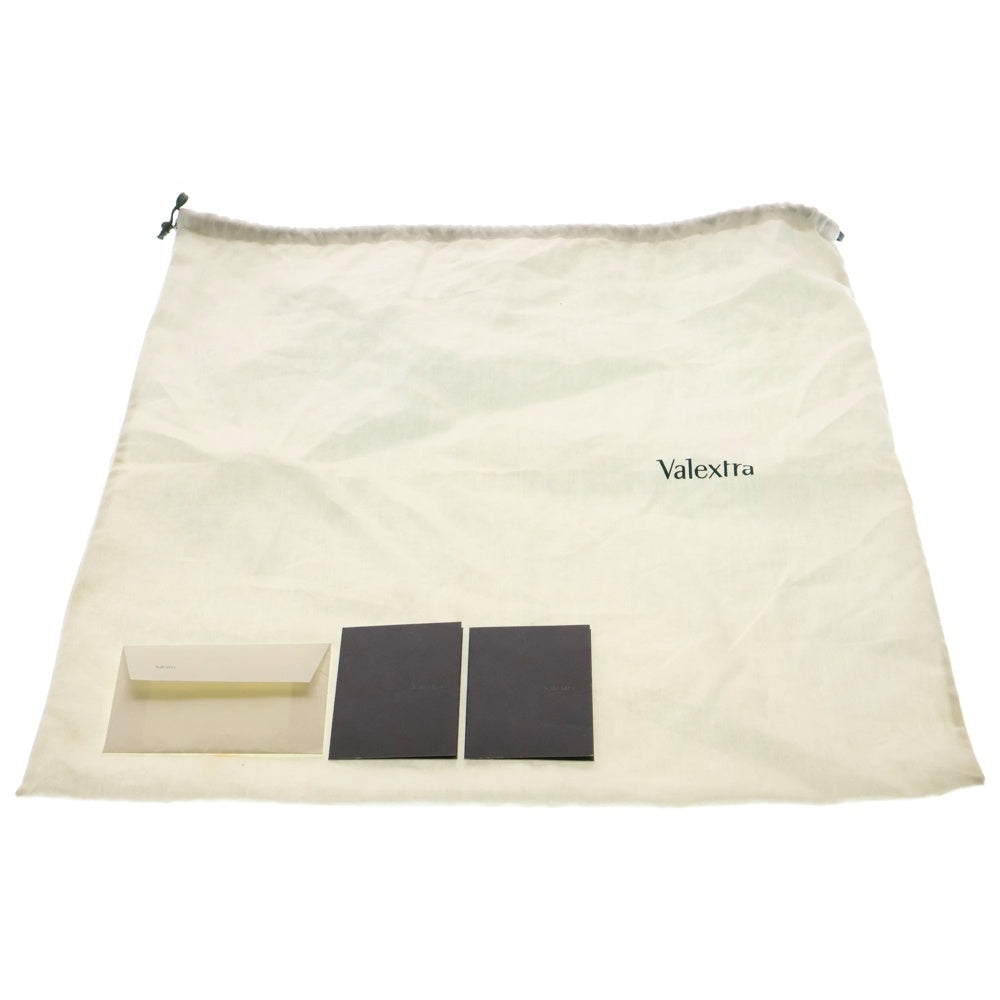 Valextra(ヴァレクストラ) L字ファスナー レザー クラッチ セカンド バッグ パープル
