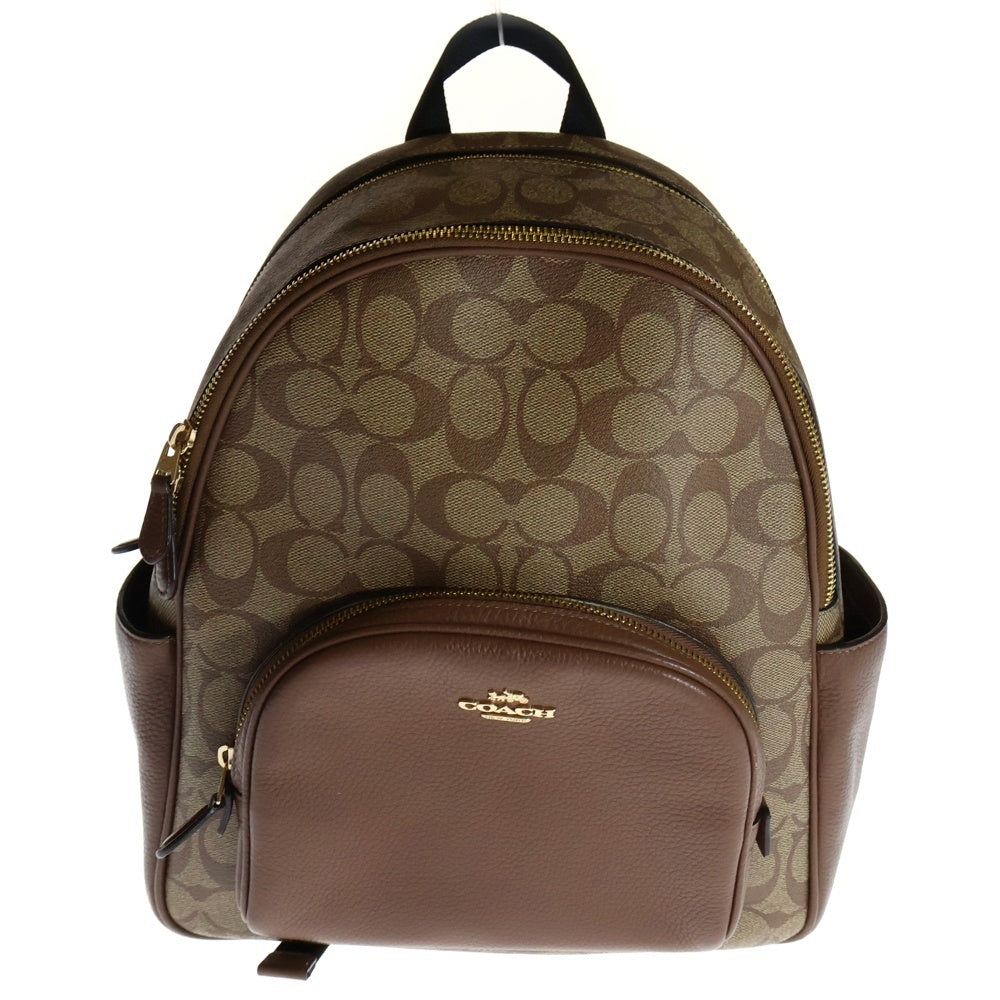 COACH(コーチ) シグネチャー ロゴ レザー バックパック リュックサック ブラウン 5671