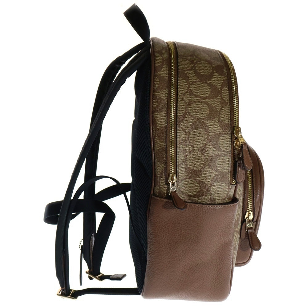 COACH(コーチ) シグネチャー ロゴ レザー バックパック リュックサック ブラウン 5671