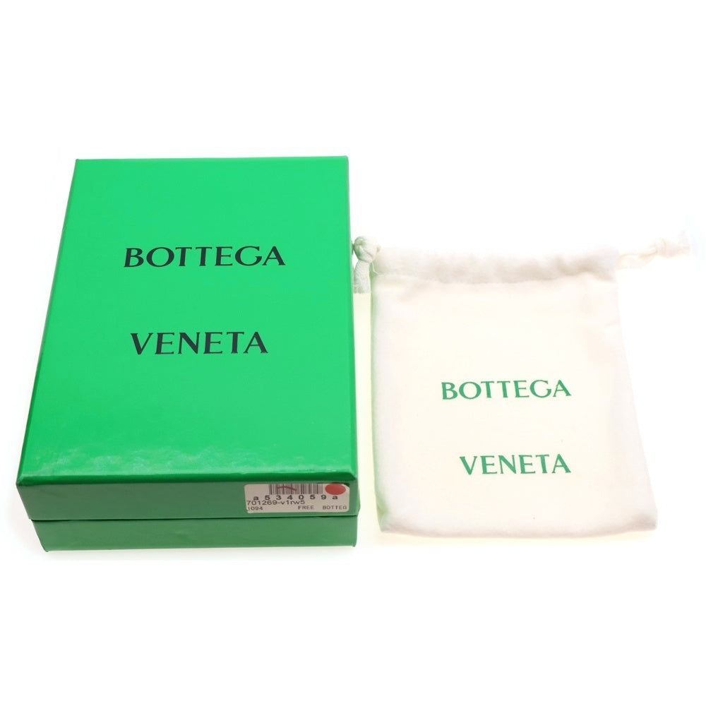 BOTTEGA VENETA(ボッテガヴェネタ) パラキート スモール マキシイントレチャート レザー コンパクトウォレット 二つ折り財布 グリーン 742698VCQC43722