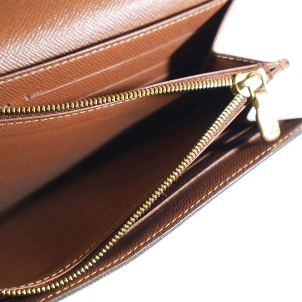 LOUIS VUITTON(ルイヴィトン) モノグラム ポルトフォイユサラ ロングウォレット 長財布 カードケース ブラウン ゴールド金具 PVC M60531