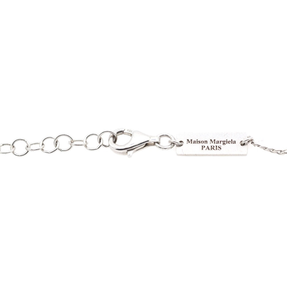Maison Margiela(メゾンマルジェラ) メタルバー ロゴ ペンダント チェーンネックレス シルバー SM1UU0029 SV0091