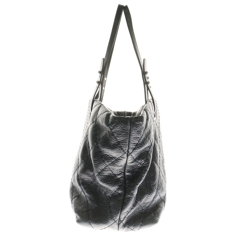 CHANEL(シャネル) ココマーク トートバッグ ハンドバッグ ブラック シルバー金具 カーフスキン