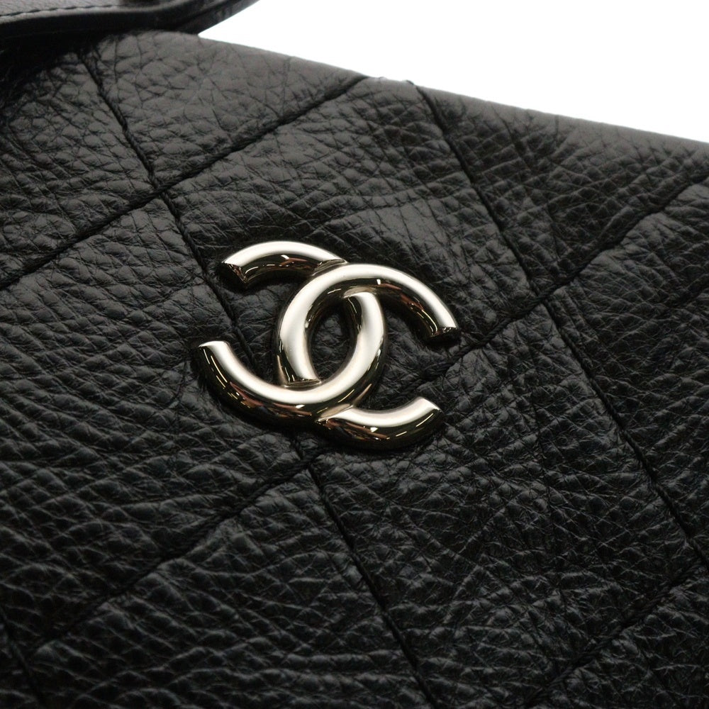 CHANEL(シャネル) ココマーク トートバッグ ハンドバッグ ブラック シルバー金具 カーフスキン