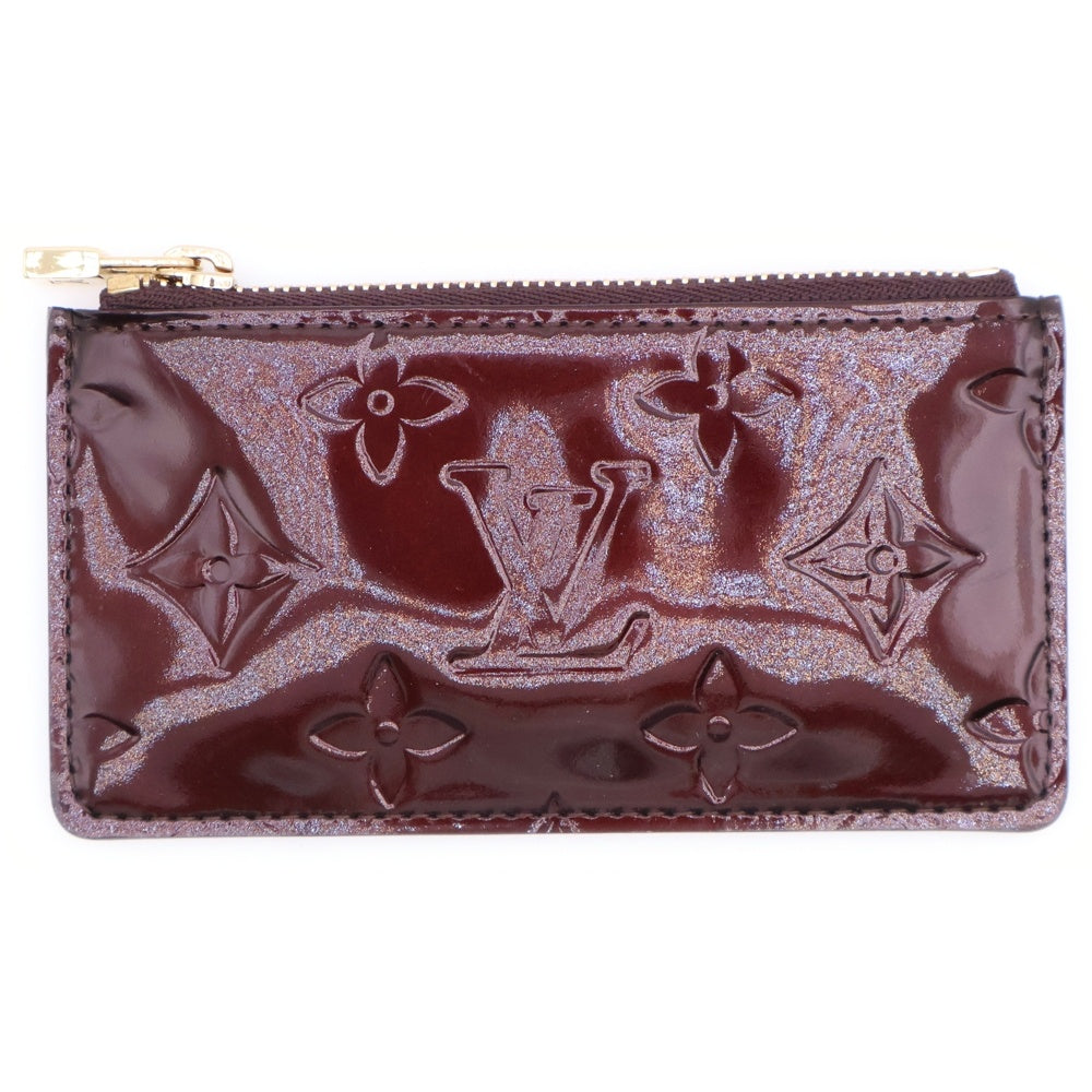 LOUIS VUITTON(ルイヴィトン) ポシェットクレ アマラント モノグラムヴェルニ キーケース コインケース ゴールド金具 ブラウン M93518 CA1077
