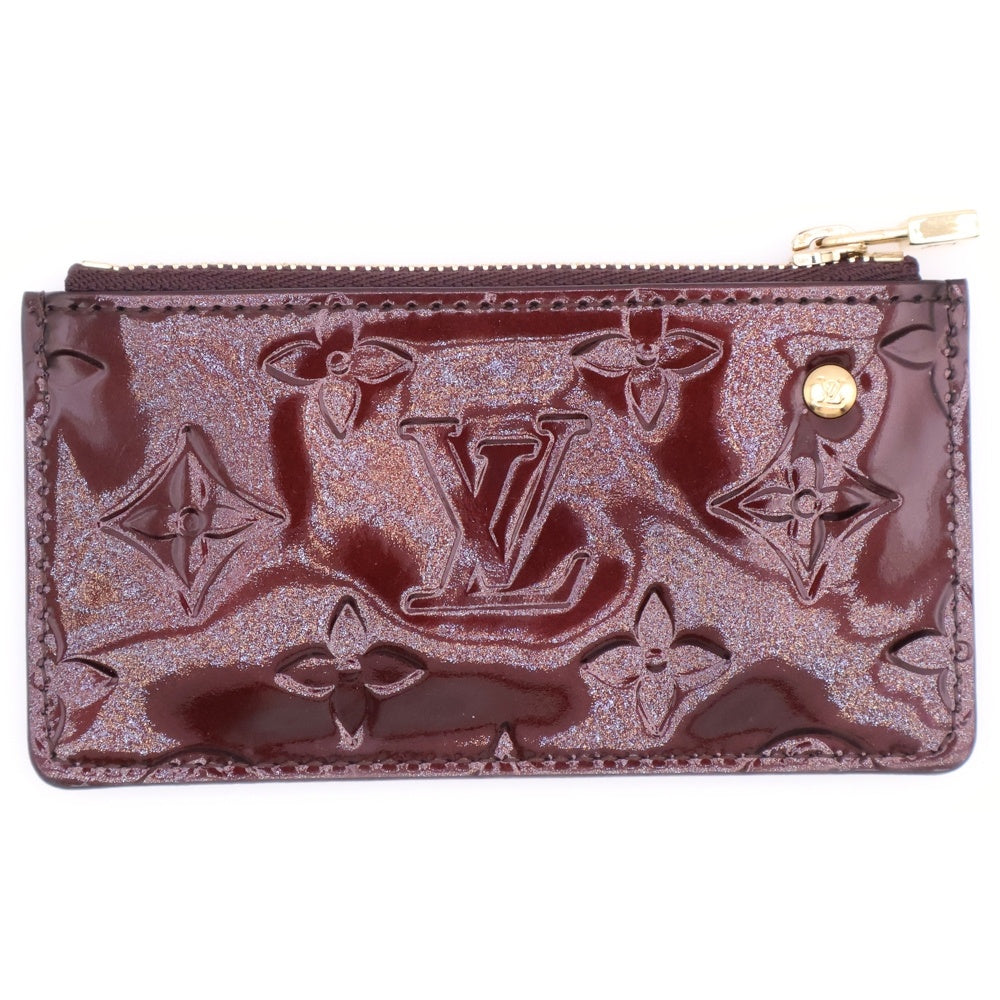 LOUIS VUITTON(ルイヴィトン) ポシェットクレ アマラント モノグラムヴェルニ キーケース コインケース ゴールド金具 ブラウン M93518 CA1077