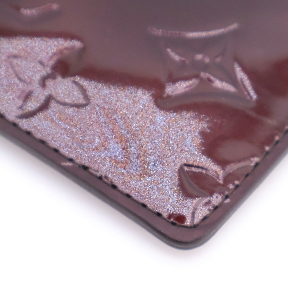 LOUIS VUITTON(ルイヴィトン) ポシェットクレ アマラント モノグラムヴェルニ キーケース コインケース ゴールド金具 ブラウン M93518 CA1077