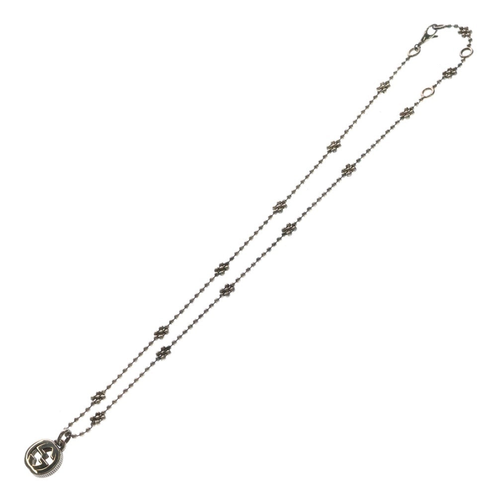GUCCI(グッチ) SV925 ロゴ ネックレス ペンダント シルバー チェーン 8.7g 479221
