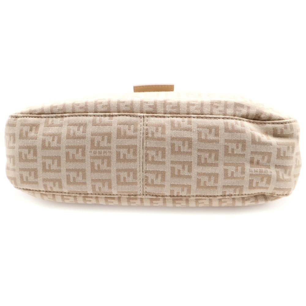 FENDI(フェンディ) マンマバケット ハンドバッグ ワンショルダーバッグ アイボリー シルバー金具 キャンバス×レザー 8BR036