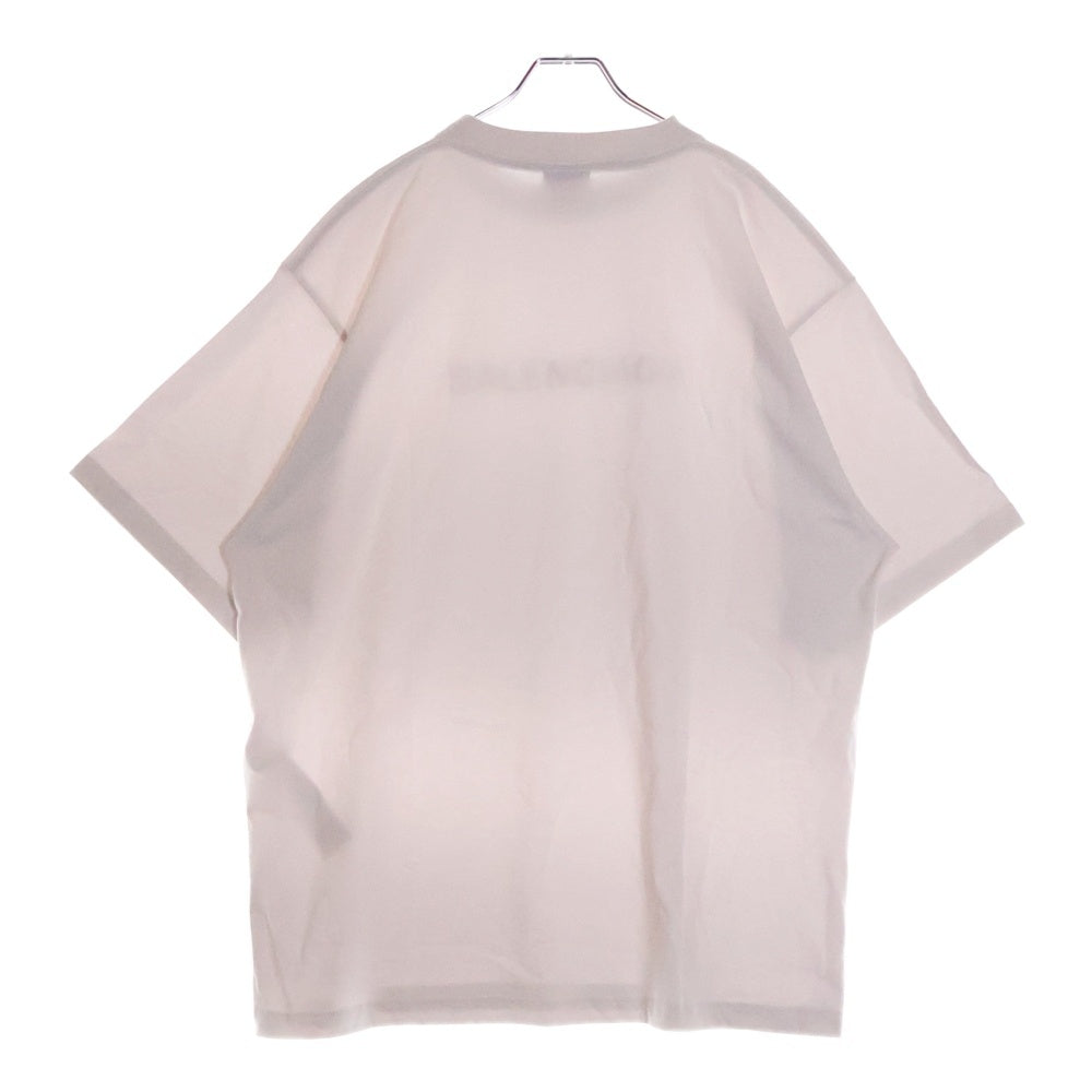 BALENCIAGA(バレンシアガ) 23AW ミラー ロゴTシャツ ホワイト 半袖 コットン #XL