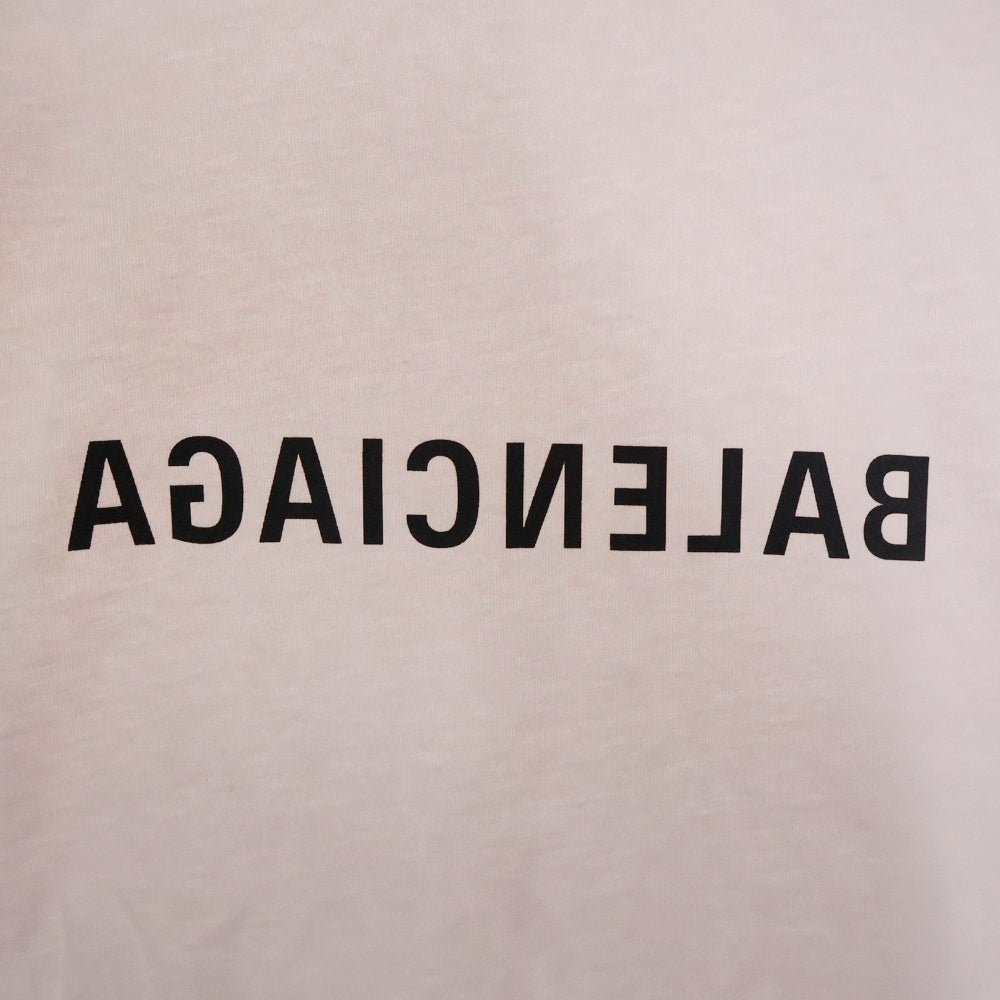 BALENCIAGA(バレンシアガ) 23AW ミラー ロゴTシャツ ホワイト 半袖 コットン #XL