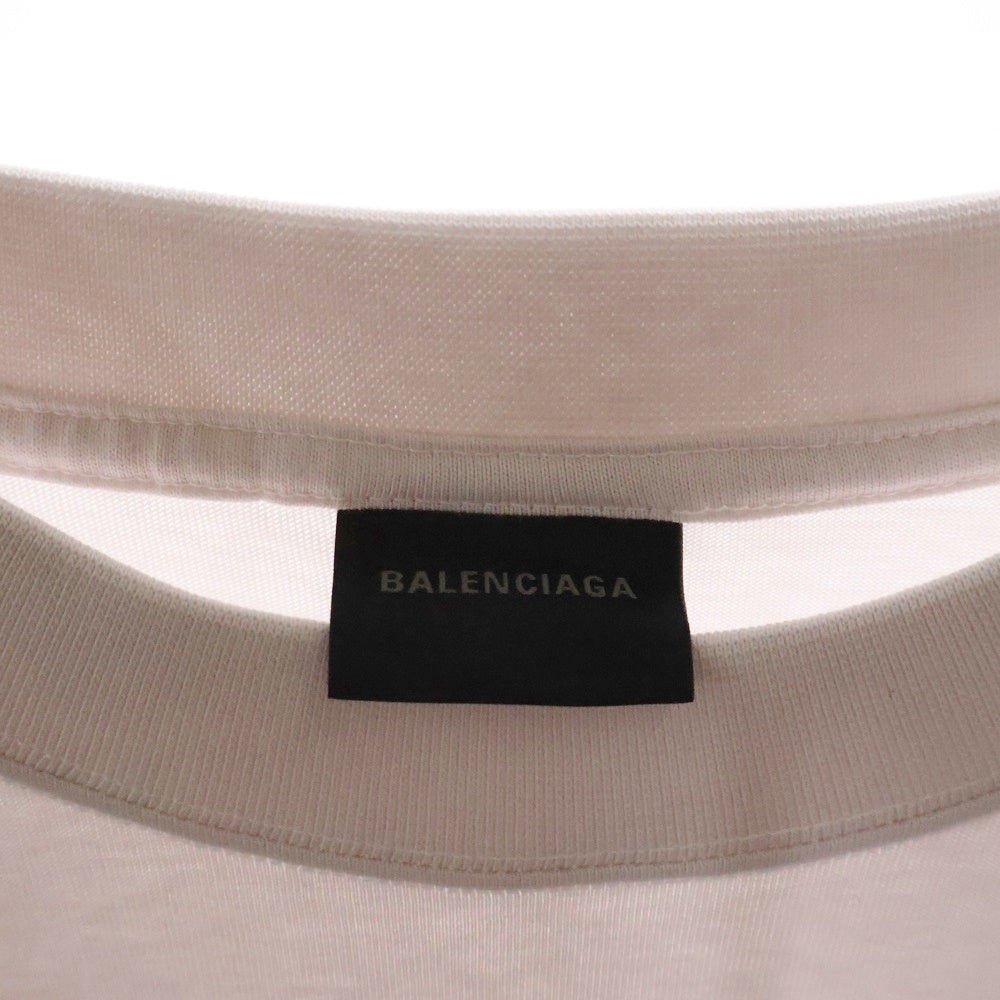 BALENCIAGA(バレンシアガ) 23AW ミラー ロゴTシャツ ホワイト 半袖 コットン #XL