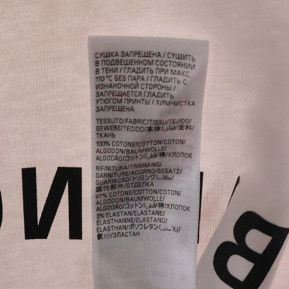 BALENCIAGA(バレンシアガ) 23AW ミラー ロゴTシャツ ホワイト 半袖 コットン #XL