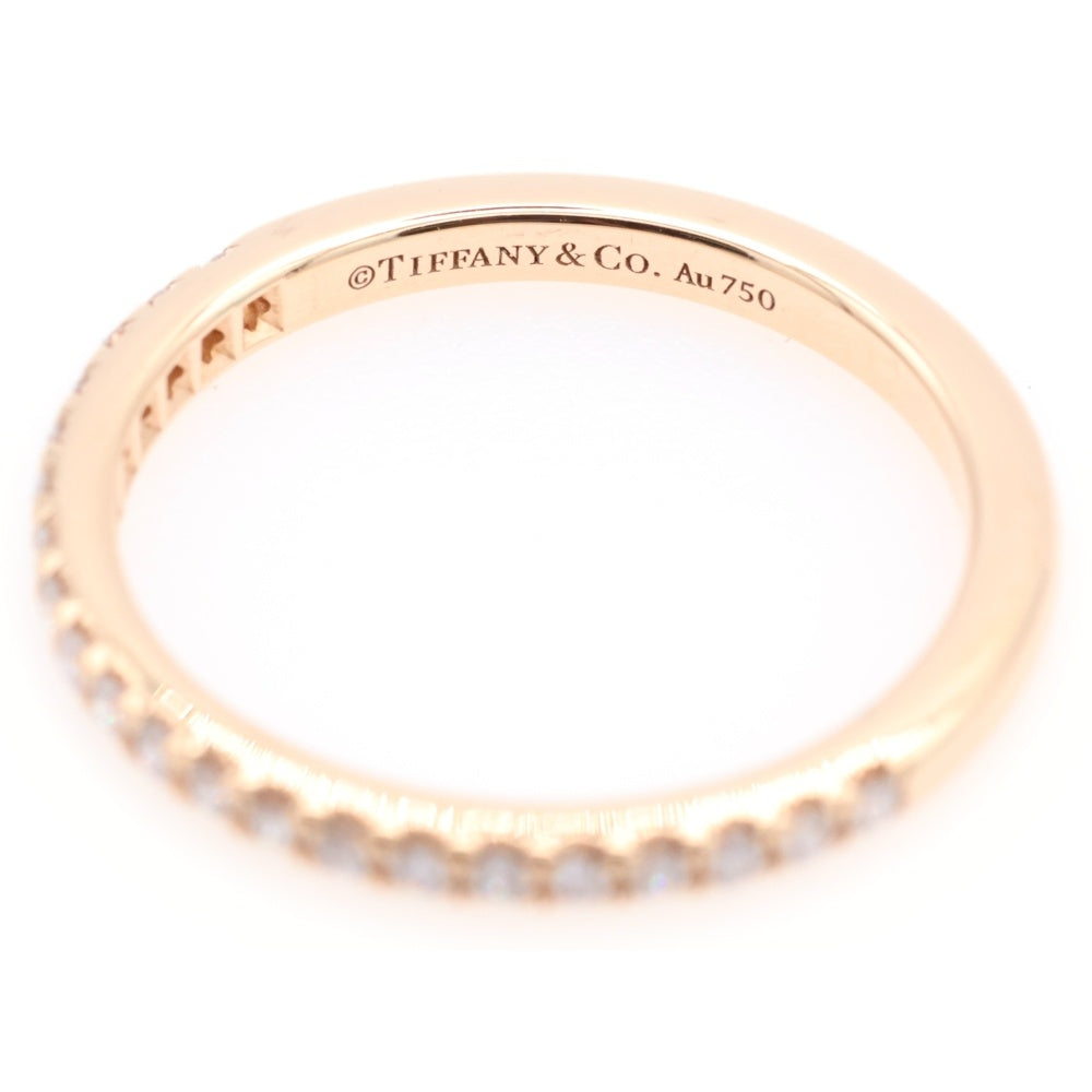 TIFFANY&Co(ティファニー) ソレスト ハーフエタニティ リング ダイヤモンド AU750 K18 PG ピンクゴールド レディース