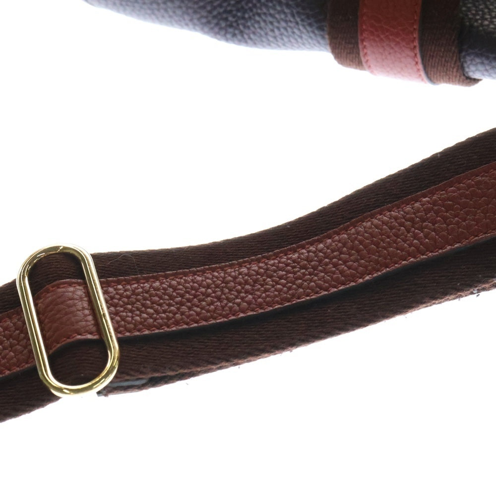 HERMES(エルメス) ブールラング トリヨン ショルダーバッグ パープル×レッド ゴールド金具 □R刻印