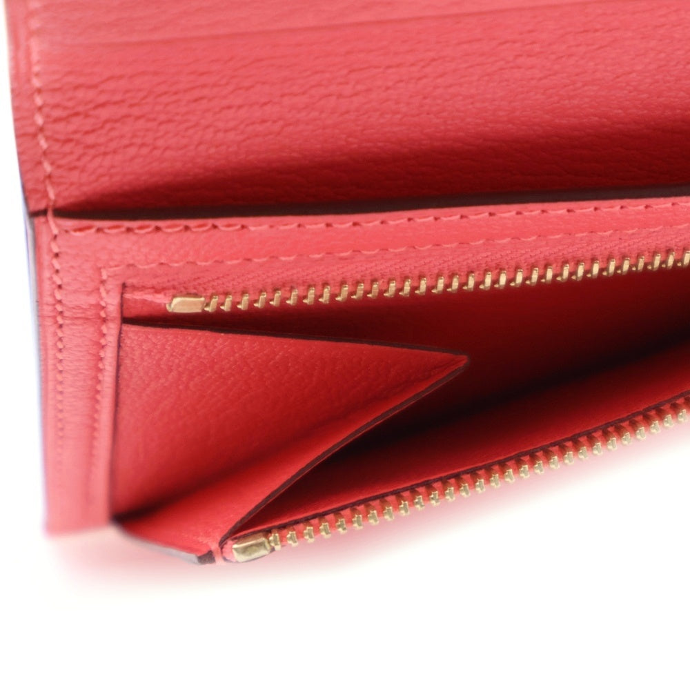 HERMES(エルメス) ベアンコンパクト シェーブル ゴールド金具 ピンク A刻印