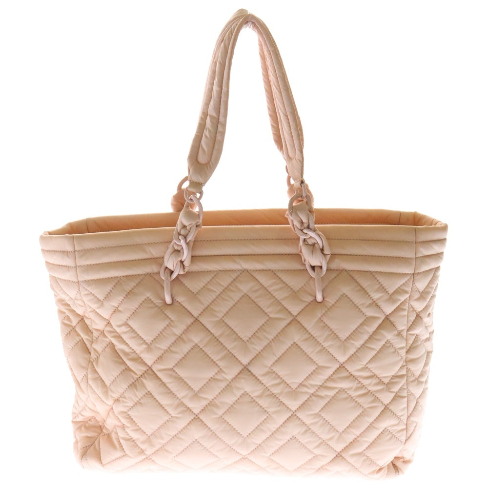 TORY BURCH(トリー バーチ) チェーン トートバッグ ピンク ナイロン ハンドバッグ