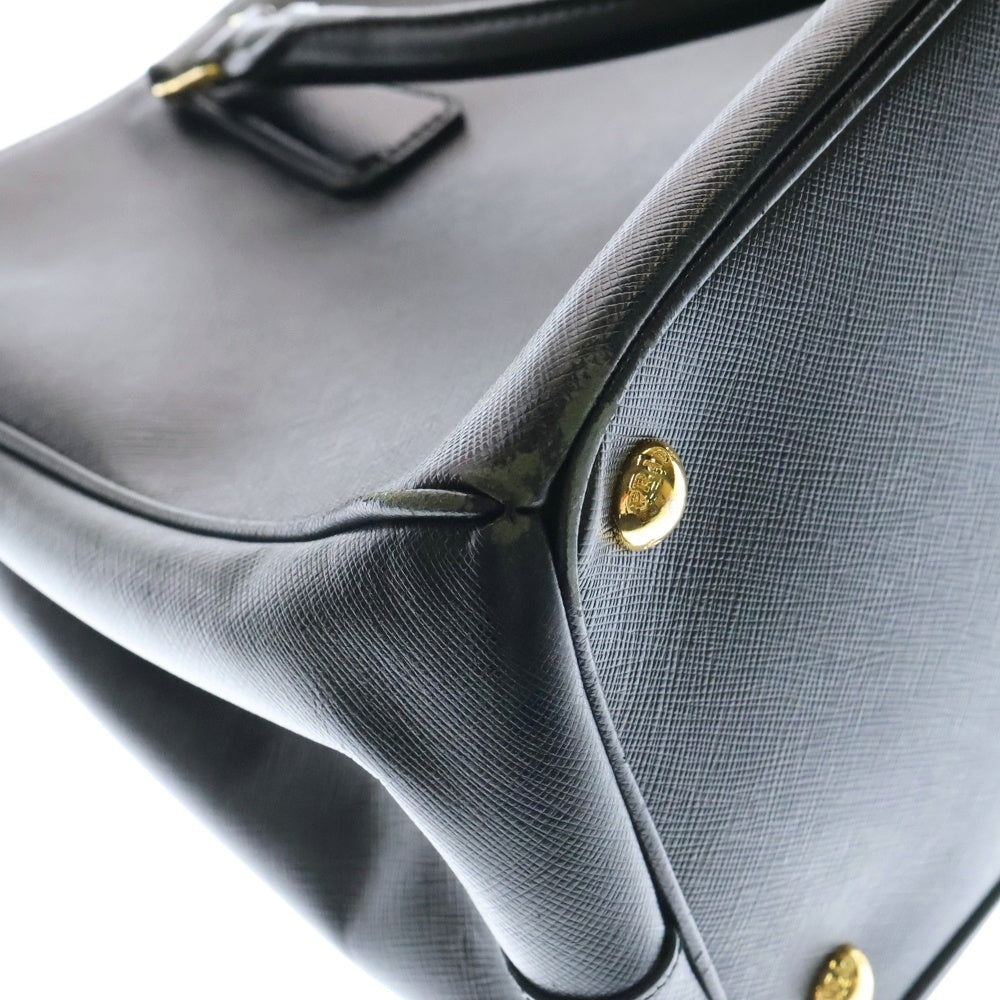 PRADA(プラダ) ガレリア ブラック サフィアーノ レザー ハンドバッグ BN1786