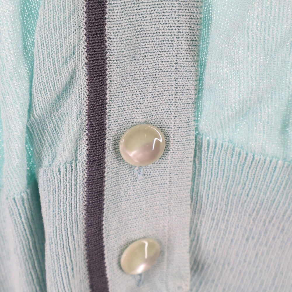 ARMANI COLLEZIONI(アルマーニ コレツィオーニ) レーヨンニット ロングスリーブ 長袖 カーディガン ライトブルー