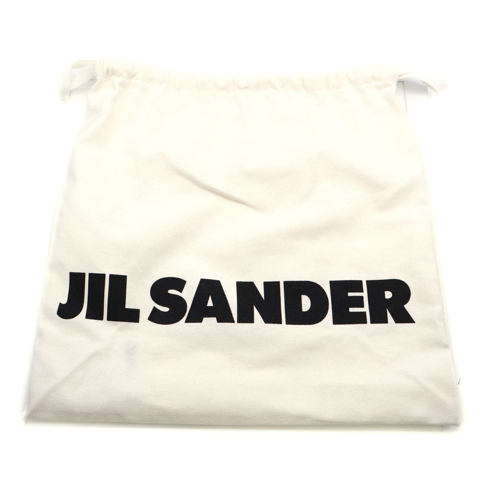 JIL SANDER(ジルサンダー) ドローストリング 巾着ショルダーバッグ ブラック レザー