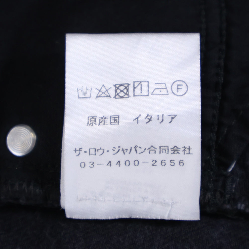THE ROW(ザロウ) TERX-WJ30 ウォッシュ加工 クロップド テーパードデニムパンツ ジーンズ ブラック レディース 7898-W2352