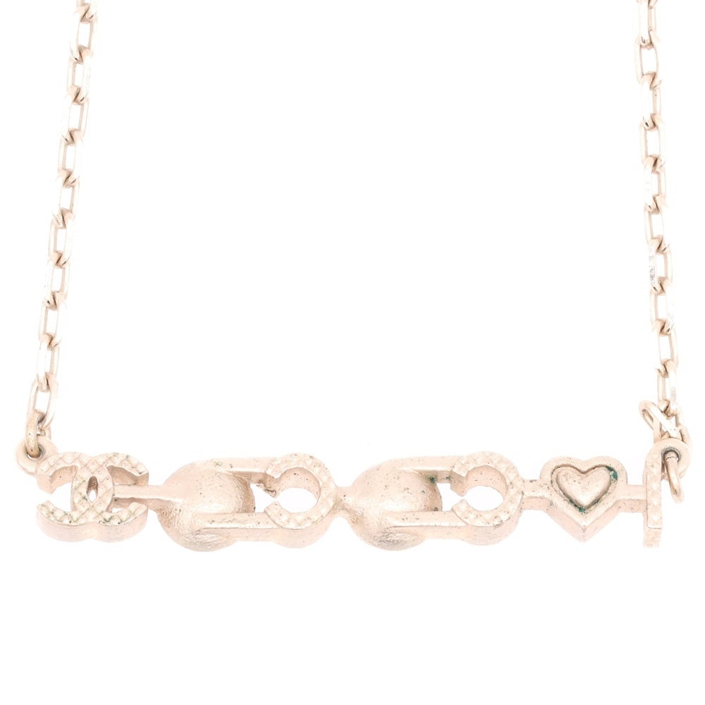 CHANEL(シャネル) I LOVE COCO アイラブココ ココマーク ロゴ フェイクパール チェーンネックレス ゴールド A17P