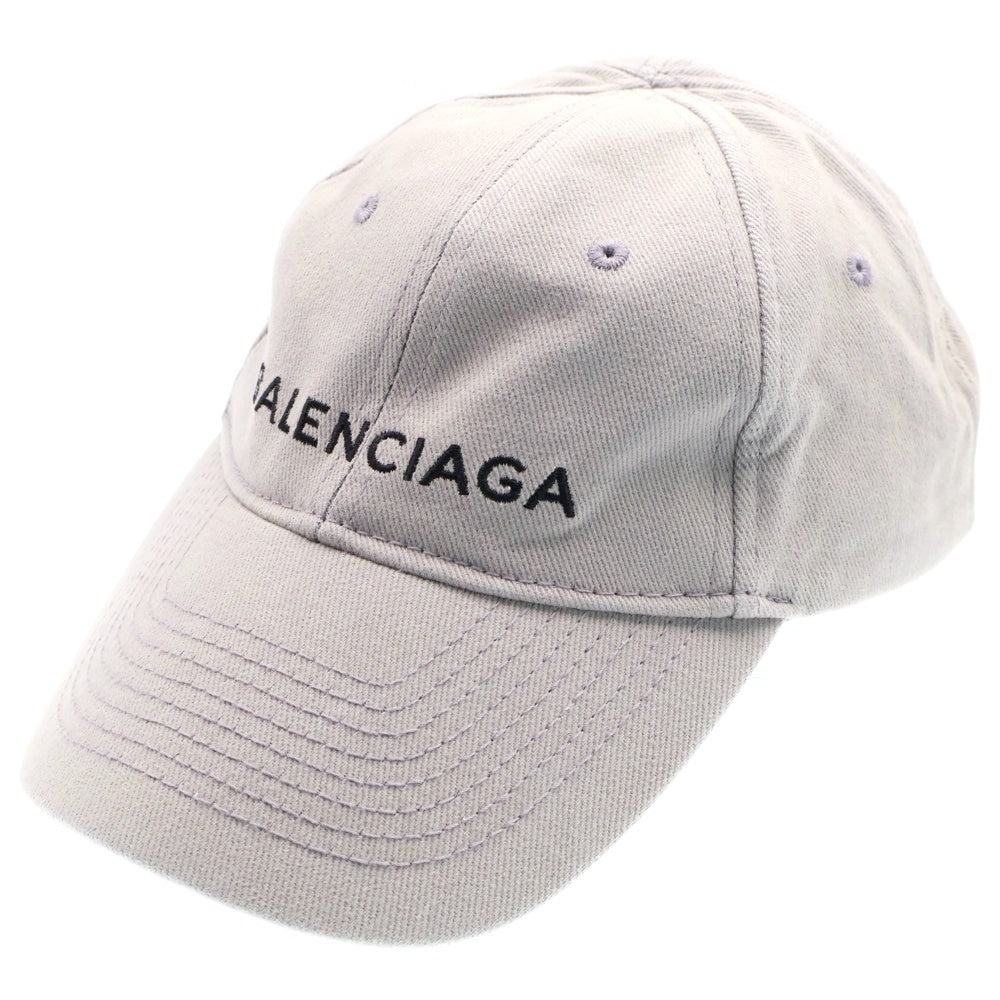 BALENCIAGA(バレンシアガ) ロゴキャップ グレー コットン 帽子 メンズ