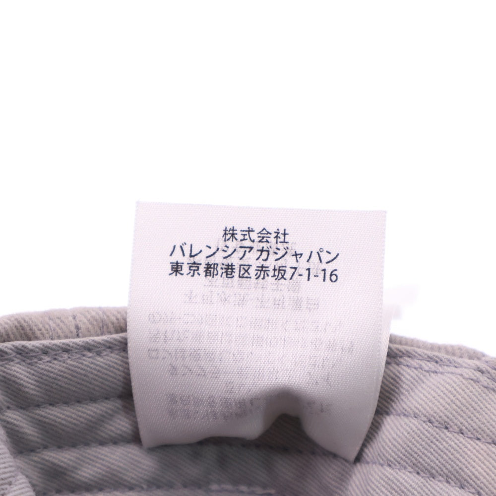 BALENCIAGA(バレンシアガ) ロゴキャップ グレー コットン 帽子 メンズ