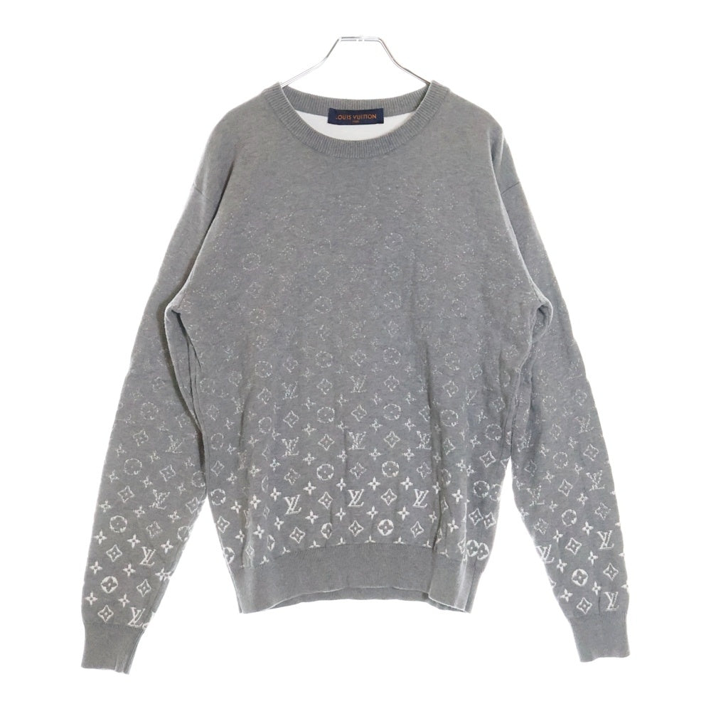 LOUIS VUITTON(ルイヴィトン) 21SS Gradient Monogram L/S Knit グラディエントモノグラム クルーネック長袖セーター RM211Q USO HKN46W