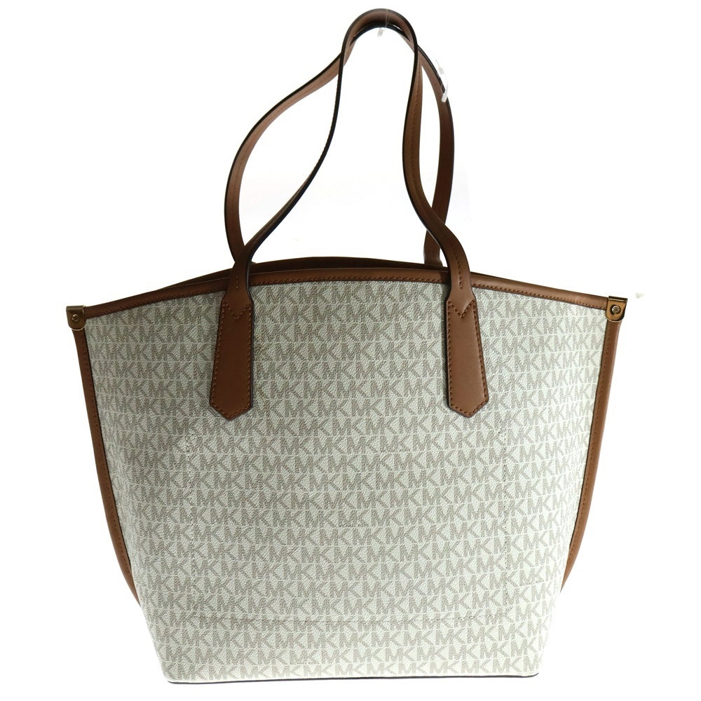 MICHAEL KORS(マイケルコース) ジェーン MK総柄 PVC レザー ハンド トートバッグ ベージュ/ブラウン レディース 30T1GJBT3B 149
