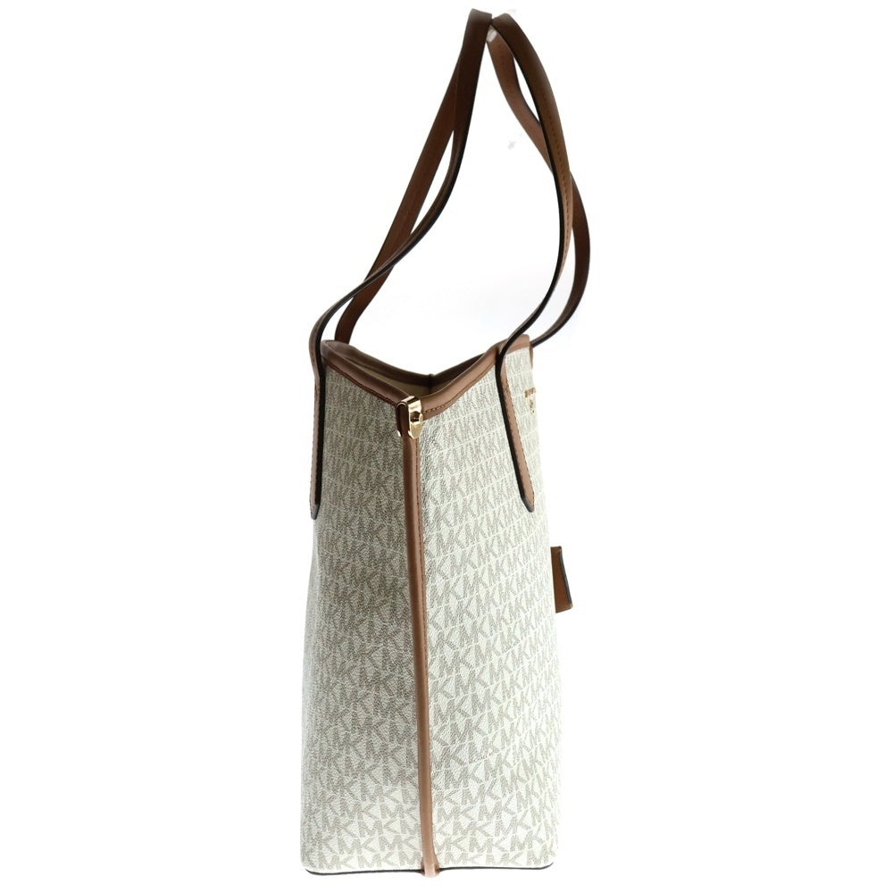 MICHAEL KORS(マイケルコース) ジェーン MK総柄 PVC レザー ハンド トートバッグ ベージュ/ブラウン レディース 30T1GJBT3B 149