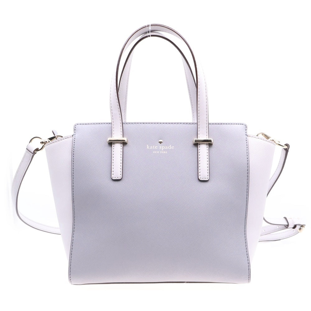 Kate Spade(ケイトスペード) レザー 2WAY ハンド トート ショルダーバッグ グレー レディース PXPU5491
