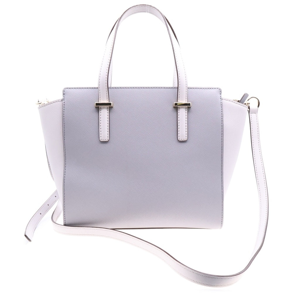 Kate Spade(ケイトスペード) レザー 2WAY ハンド トート ショルダーバッグ グレー レディース PXPU5491
