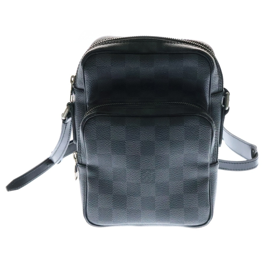 LOUIS VUITTON(ルイヴィトン) ダミエグラフィット レム レザーショルダーバッグ グレー N41446