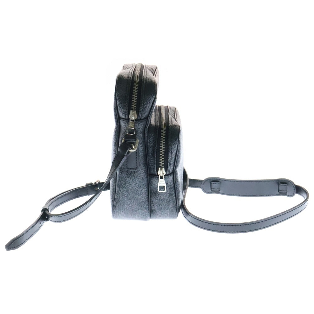 LOUIS VUITTON(ルイヴィトン) ダミエグラフィット レム レザーショルダーバッグ グレー N41446