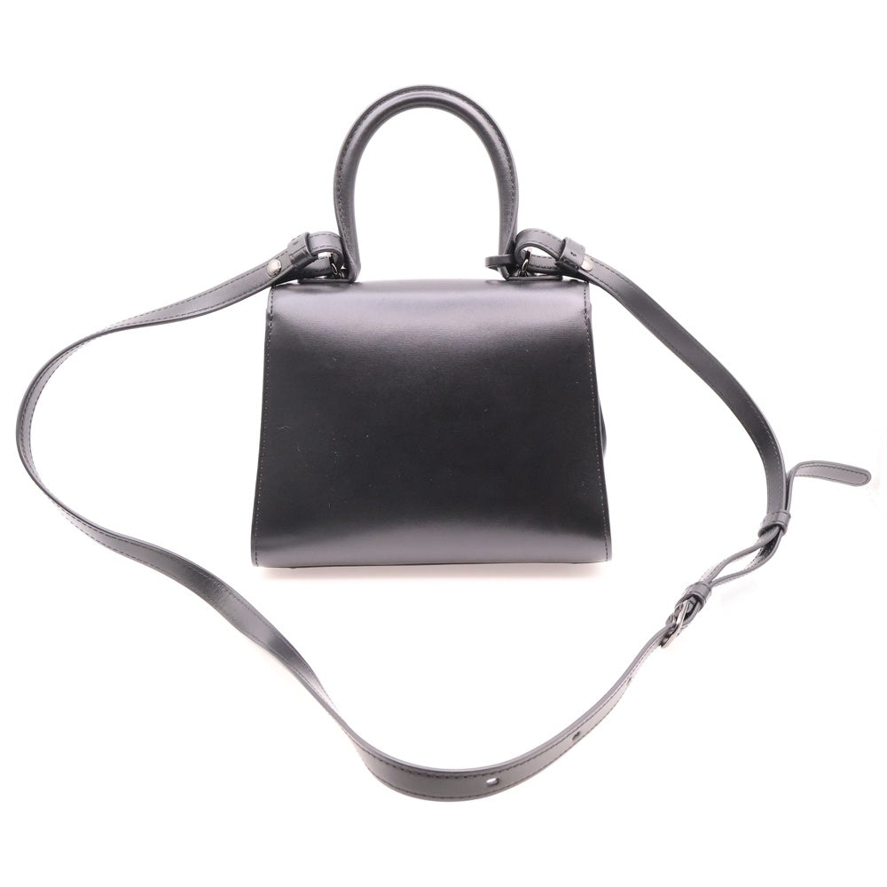 DELVAUX(デルボー) ブリヨン ミニ フル ストラス バックル ブラック レザー 2WAY ショルダーバッグ ハンドバッグ 限定品