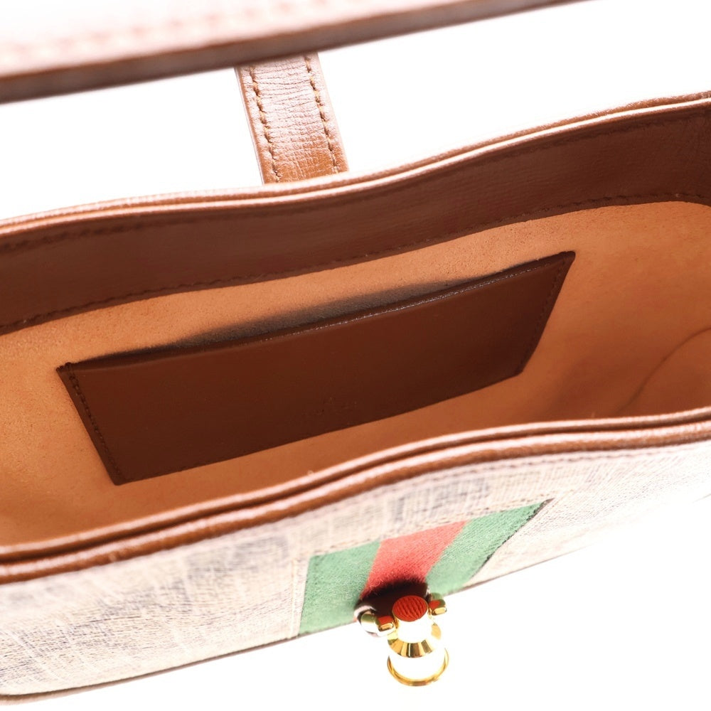 GUCCI(グッチ) GGスプリーム ジャッキー1961 ミニバッグ ハンドバッグ ショルダーバッグ ブラウン×ベージュ ゴールド金具 キャンバス×レザー 637092