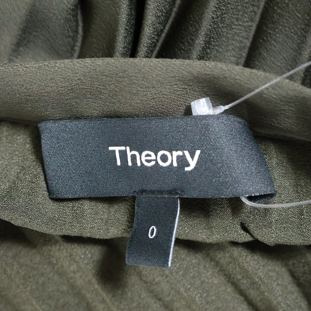 theory(セオリー) Theory セオリー プリーツ ロング フレア スカート カーキ レディース