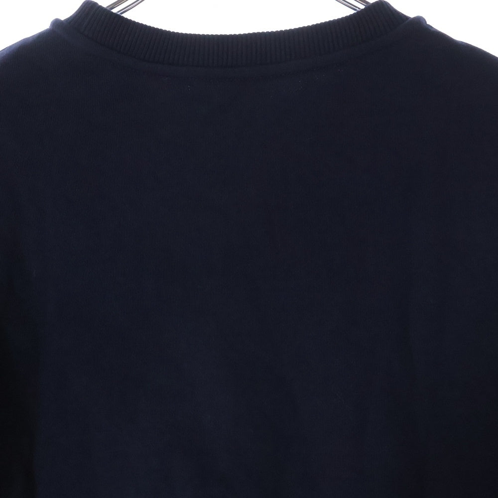 MONCLER(モンクレール) 22AW ロゴプリント ワッペン クルーネック プルオーバースウェットトレーナー ネイビー キッズ H29548G00035 809AG