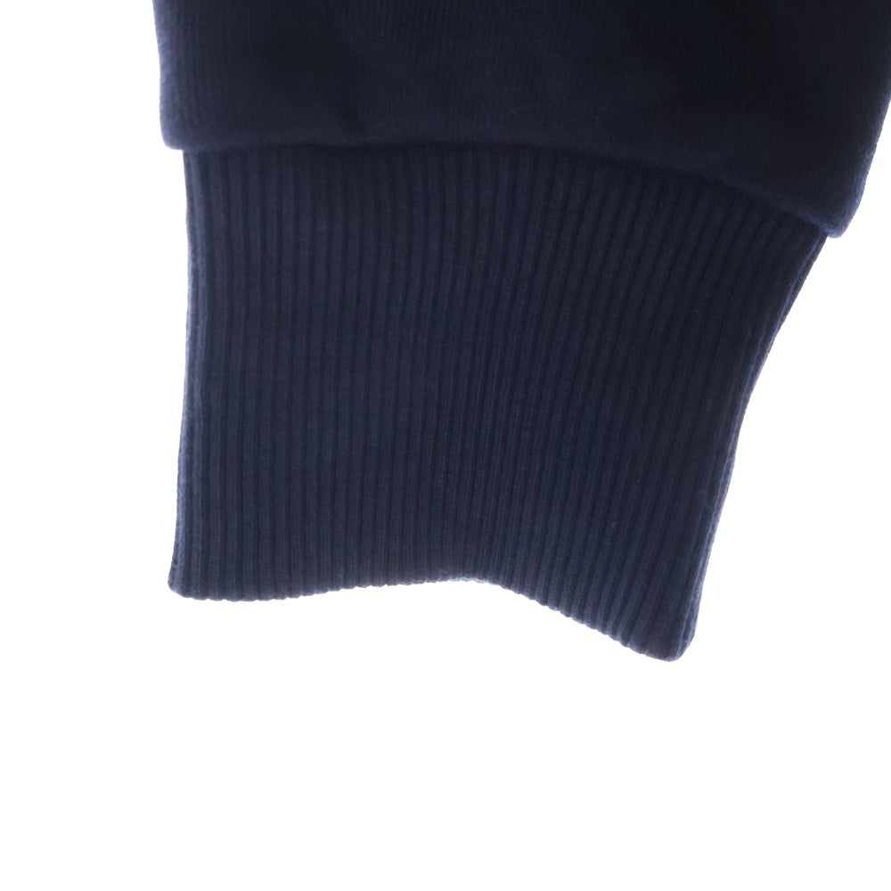 MONCLER(モンクレール) 22AW ロゴプリント ワッペン クルーネック プルオーバースウェットトレーナー ネイビー キッズ H29548G00035 809AG