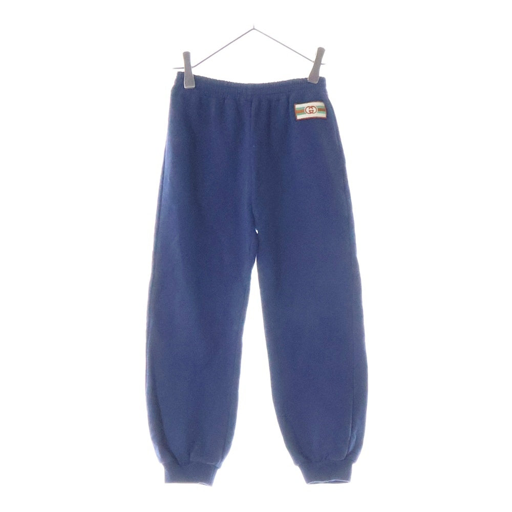 GUCCI(グッチ) インターロッキングG ワッペンロゴ スウェットパンツ ネイビー キッズ 749585 XJF0F