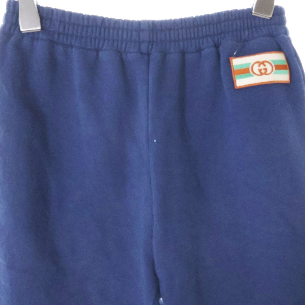 GUCCI(グッチ) インターロッキングG ワッペンロゴ スウェットパンツ ネイビー キッズ 749585 XJF0F