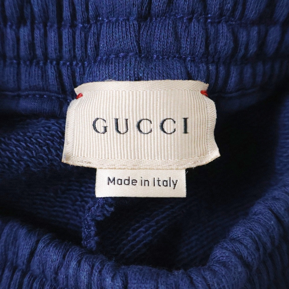 GUCCI(グッチ) インターロッキングG ワッペンロゴ スウェットパンツ ネイビー キッズ 749585 XJF0F