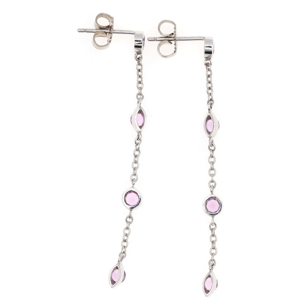 TIFFANY&Co(ティファニー) ピンクサファイヤ ドロップピアス 4P K18 Au750 WG ホワイトゴールド アクセサリー