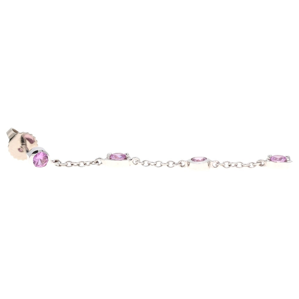 TIFFANY&Co(ティファニー) ピンクサファイヤ ドロップピアス 4P K18 Au750 WG ホワイトゴールド アクセサリー