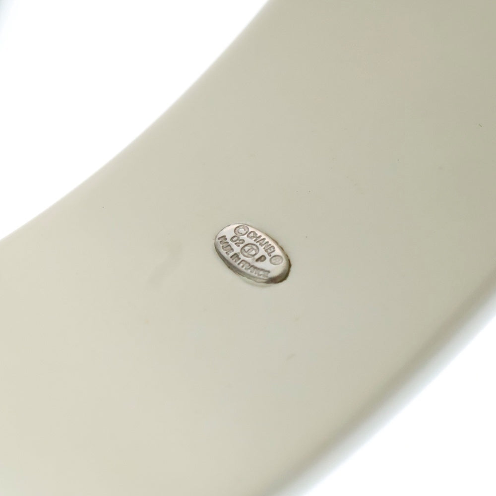 CHANEL(シャネル) ココマーク プラスチック バングル ブレスレット ブラック/ホワイト 02P
