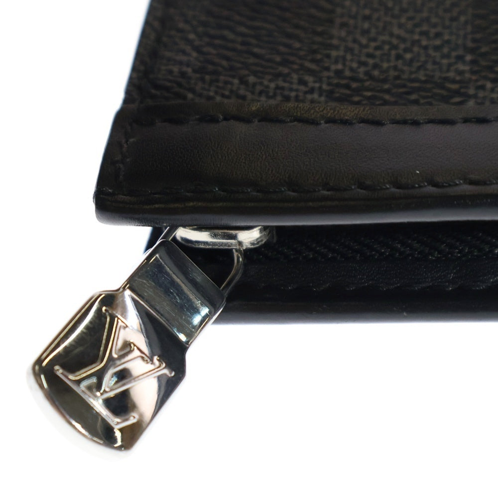 LOUIS VUITTON(ルイヴィトン) ポシェットヴォワヤージュMM ダミエ グラフィット セカンド クラッチバッグ ブラック N41696 TA0139