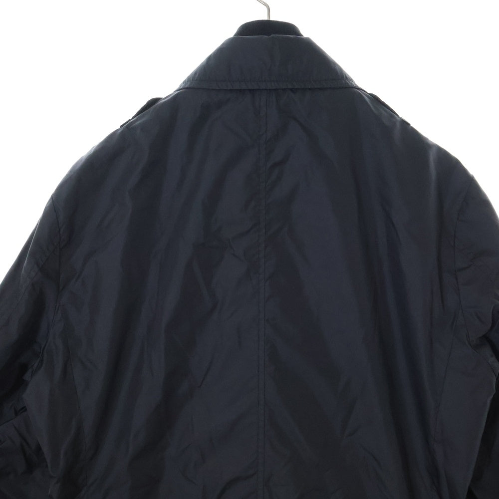 MONCLER(モンクレール) KENYA GIUBBOTTO ボーダーハイネック ナイロンミリタリージャケット ブルゾン ブラック 101-092-41120-50